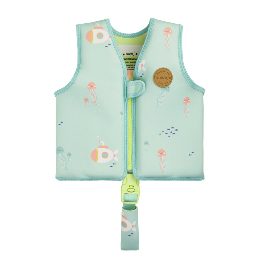 Saro Baby Vesta de inot pentru copii cu Protectie UV UPF 50+ Jeallyfish by Saro S 1-3 ani