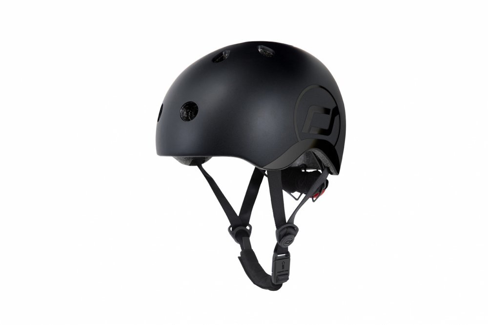 SCOOT AND RIDE Casca de protectie pentru copii cu sistem de reglare magnetic cu led Scoot Ride Black Gold Scoot Ride S-M 3 ani+