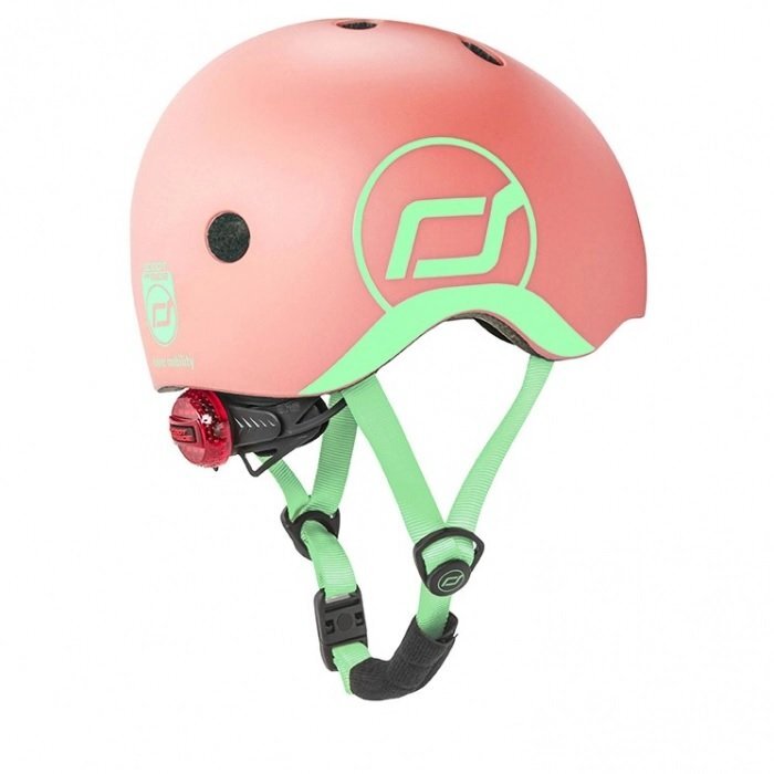 SCOOT AND RIDE Casca de protectie pentru copii cu sistem de reglare Scoot Ride Peach 1+