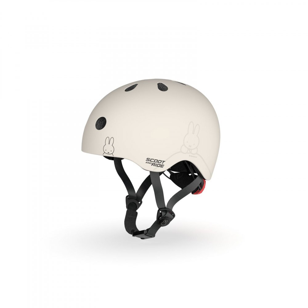 SCOOT AND RIDE Casca de protectie pentru copii sistem de reglare magnetic cu led XXS-S 45-51 cm 1 an+ Miffy Ash Scoot Ride
