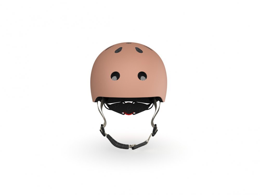 SCOOT AND RIDE Casca de protectie pentru copii sistem de reglare magnetic cu led XXS-S 45-51 cm 1 an+ Mocha Scoot Ride