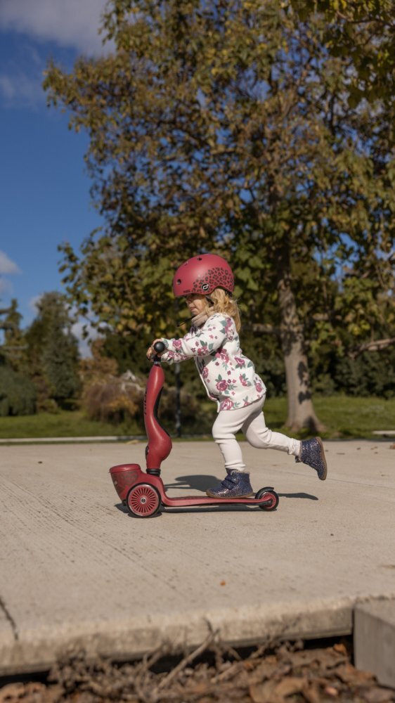 SCOOT AND RIDE Casca de protectie pentru copii sistem de reglare magnetic cu led XXS-S 45-51 cm 1 an+ Wildcat Scoot Ride
