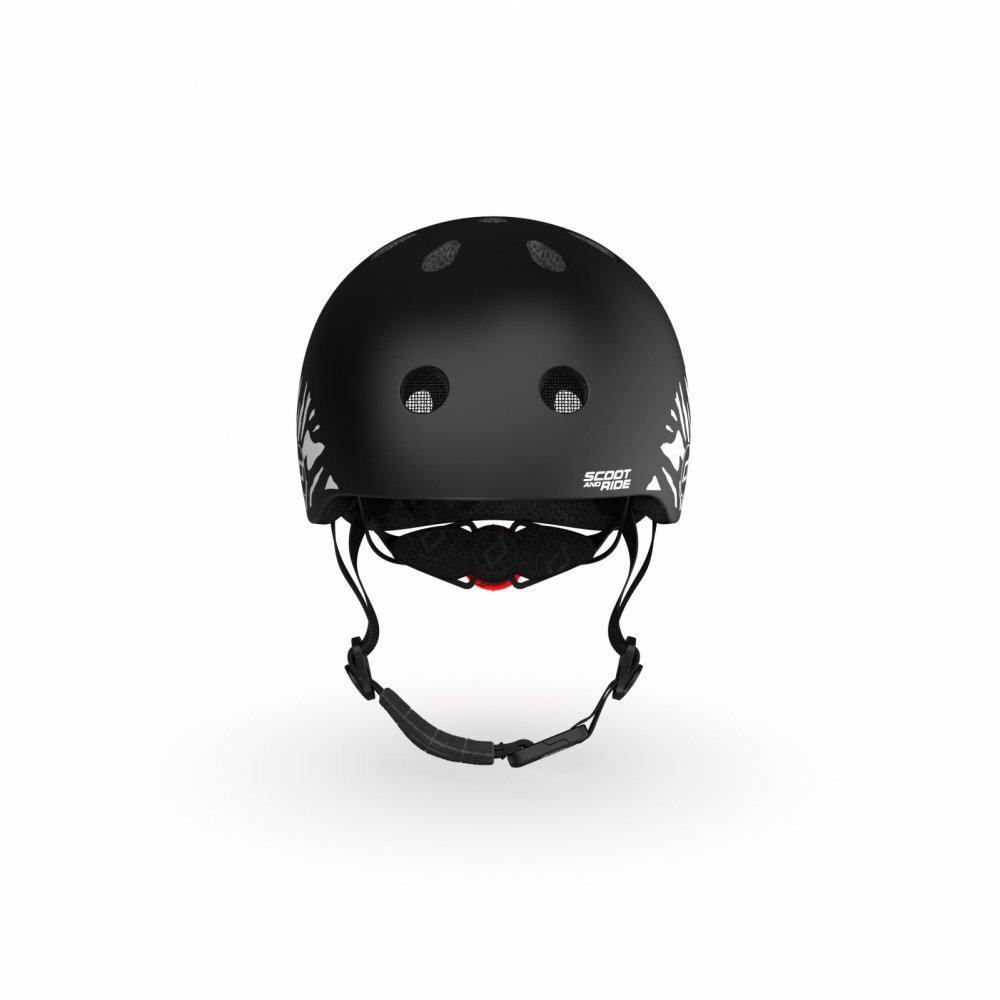 SCOOT AND RIDE Casca de protectie pentru copii sistem de reglare magnetic cu led XXS-S 45-51 cm 1 an+ Zebra Scoot Ride