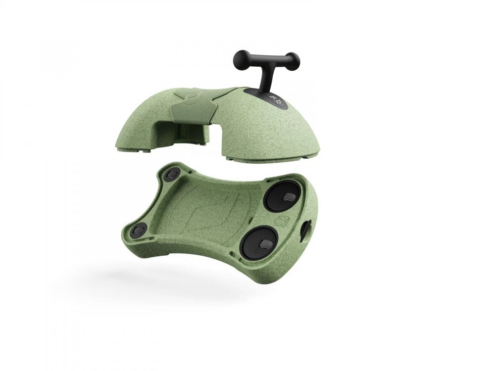 SCOOT AND RIDE Ride-On multifunctional My First Olive Scoot Ride 3 in 1 cu functie de antemergator de la 6 luni realizat din Material EPP moale greutate maxima admisa 20 kg