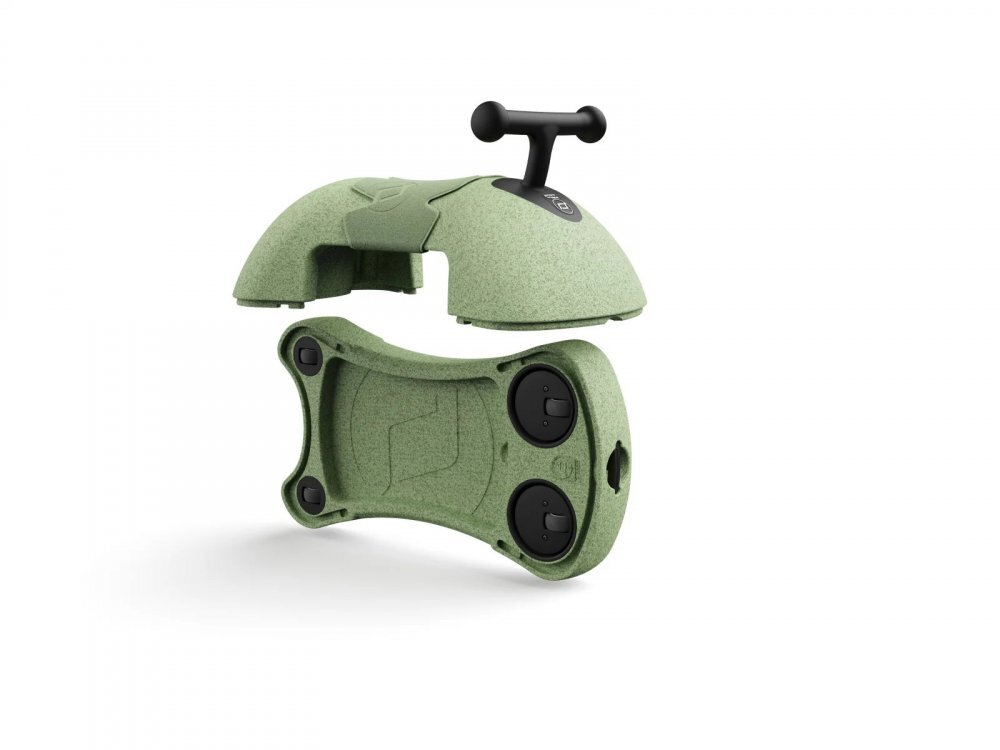 SCOOT AND RIDE Ride-On multifunctional My First Olive Scoot Ride 3 in 1 cu functie de antemergator de la 6 luni realizat din Material EPP moale greutate maxima admisa 20 kg