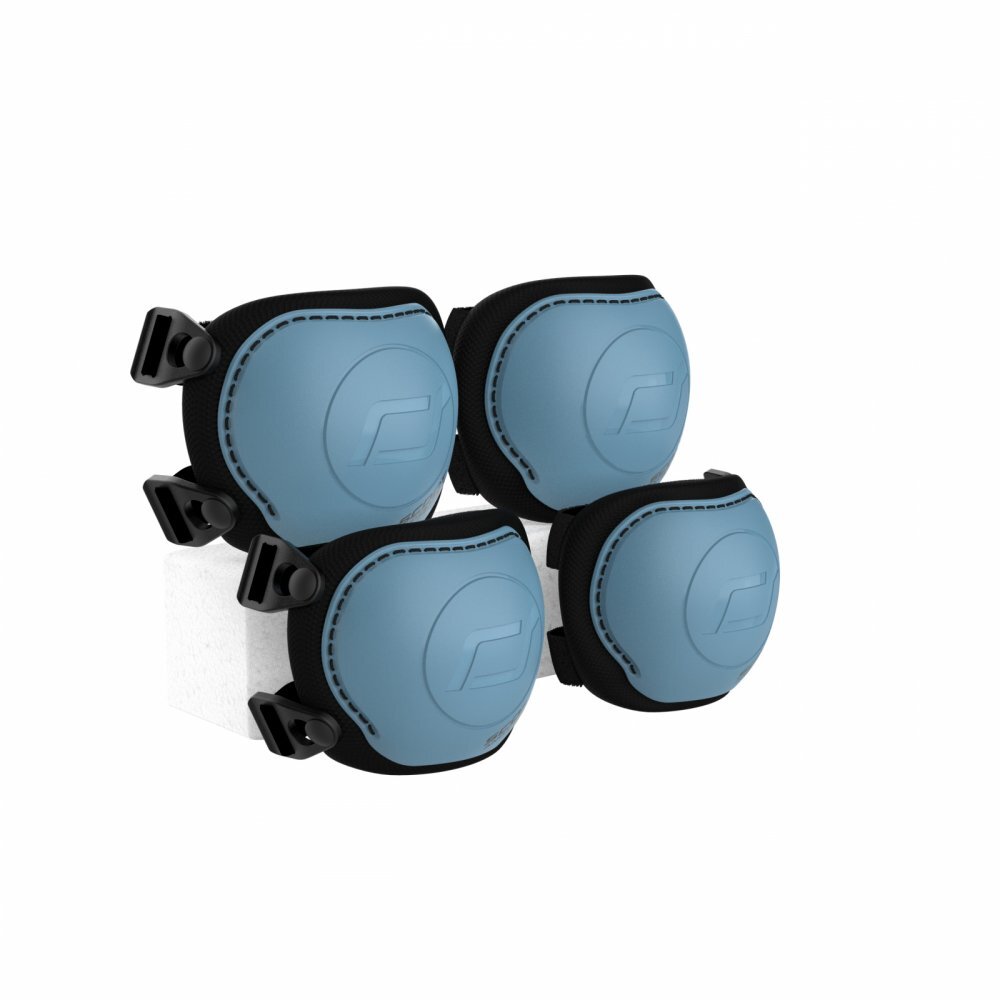 SCOOT AND RIDE Set de protectie genunchiere si cotiere marime S Steel