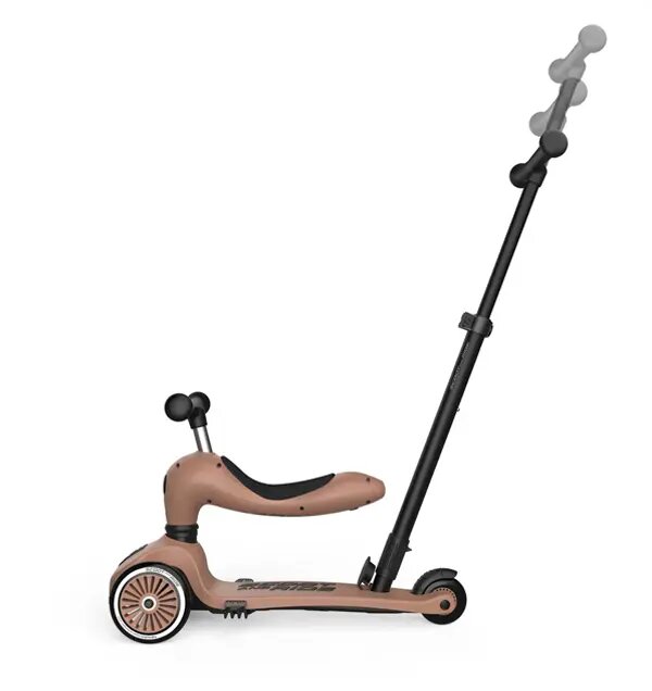 SCOOT AND RIDE Trotineta copii cu sezut si maner transformabila 3 in 1 Highwaykick 1 Push and Go Mocha 1-5 ani pana la 50 kg Scoot Ride
