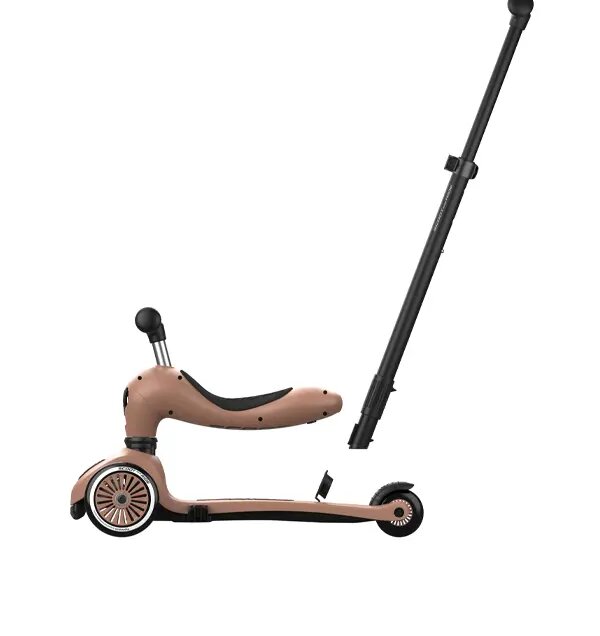 SCOOT AND RIDE Trotineta copii cu sezut si maner transformabila 3 in 1 Highwaykick 1 Push and Go Mocha 1-5 ani pana la 50 kg Scoot Ride
