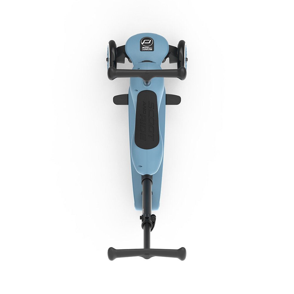 SCOOT AND RIDE Trotineta copii cu sezut si maner transformabila 3in1 Highwaykick 1 Push and Go Steel 1-5 ani pana la 50 kg Scoot Ride