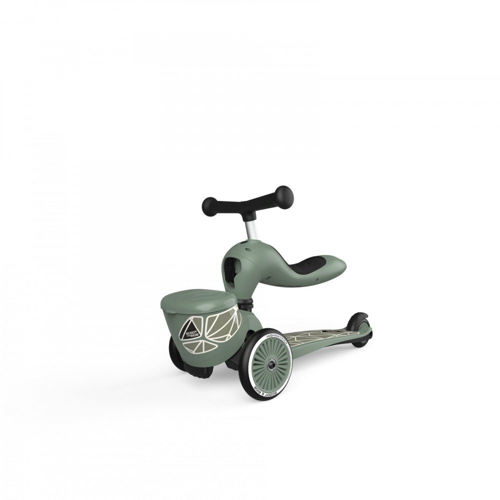 SCOOT AND RIDE Trotineta copii cu sezut suport jucarie transformabila 2 in 1 HighwayKick 1 Lifestyle Greenlines 1-5 ani pana la 50 kg Scoot Ride