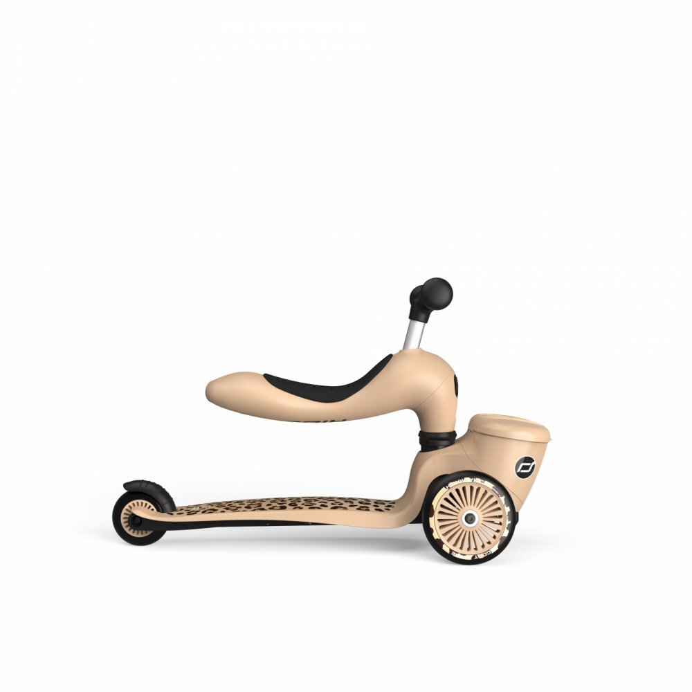 SCOOT AND RIDE Trotineta copii cu sezut suport jucarie transformabila 2 in 1 HighwayKick 1 Lifestyle Leopard 1-5 ani pana la 50 kg Scoot Ride