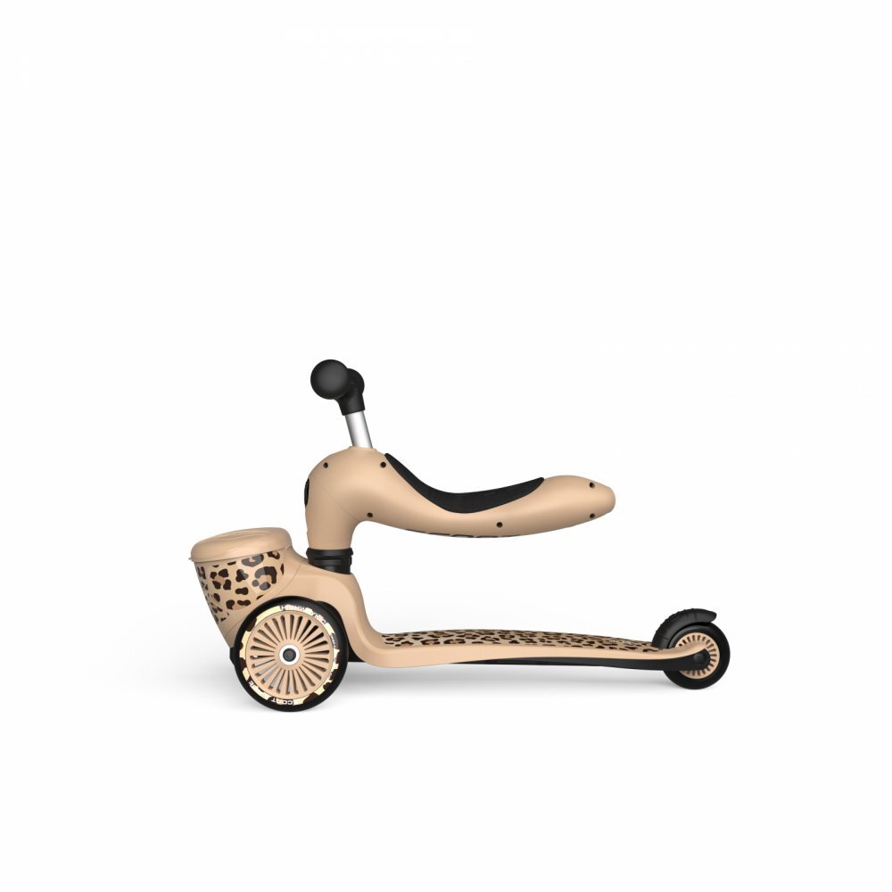 SCOOT AND RIDE Trotineta copii cu sezut suport jucarie transformabila 2 in 1 HighwayKick 1 Lifestyle Leopard 1-5 ani pana la 50 kg Scoot Ride