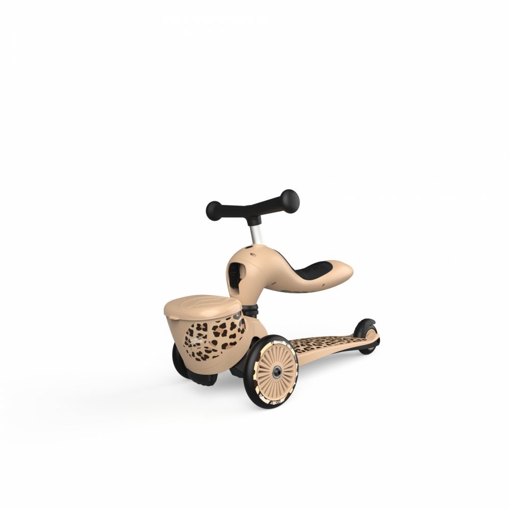 SCOOT AND RIDE Trotineta copii cu sezut suport jucarie transformabila 2 in 1 HighwayKick 1 Lifestyle Leopard 1-5 ani pana la 50 kg Scoot Ride