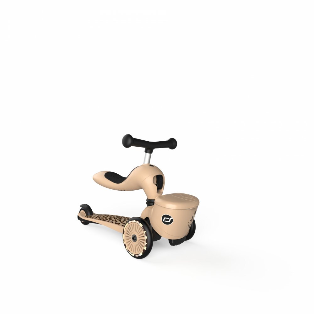 SCOOT AND RIDE Trotineta copii cu sezut suport jucarie transformabila 2 in 1 HighwayKick 1 Lifestyle Leopard 1-5 ani pana la 50 kg Scoot Ride