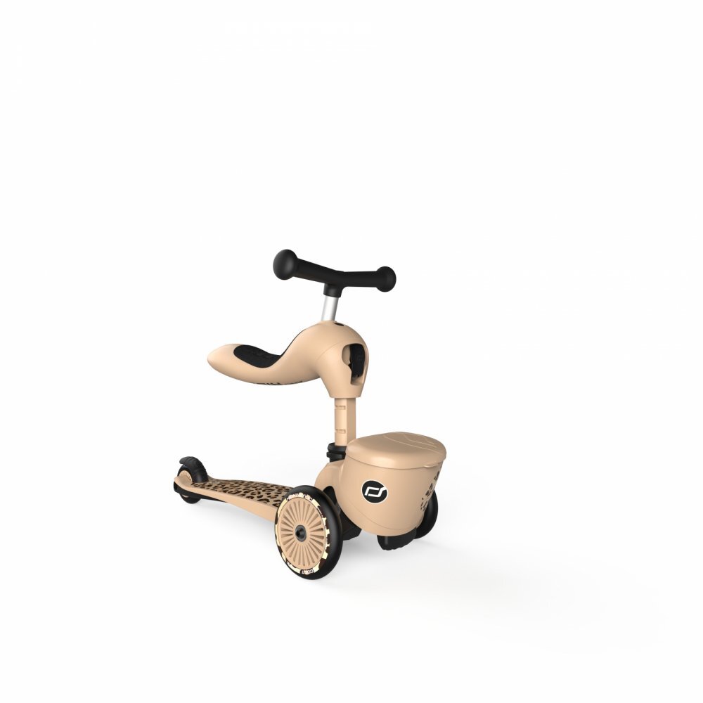 SCOOT AND RIDE Trotineta copii cu sezut suport jucarie transformabila 2 in 1 HighwayKick 1 Lifestyle Leopard 1-5 ani pana la 50 kg Scoot Ride