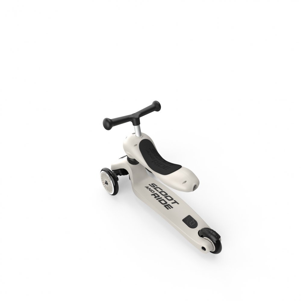 SCOOT AND RIDE Trotineta copii cu sezut transformabila 2 in 1 HighwayKick 1 Ash 1-5 ani pana la 50 kg Scoot Ride