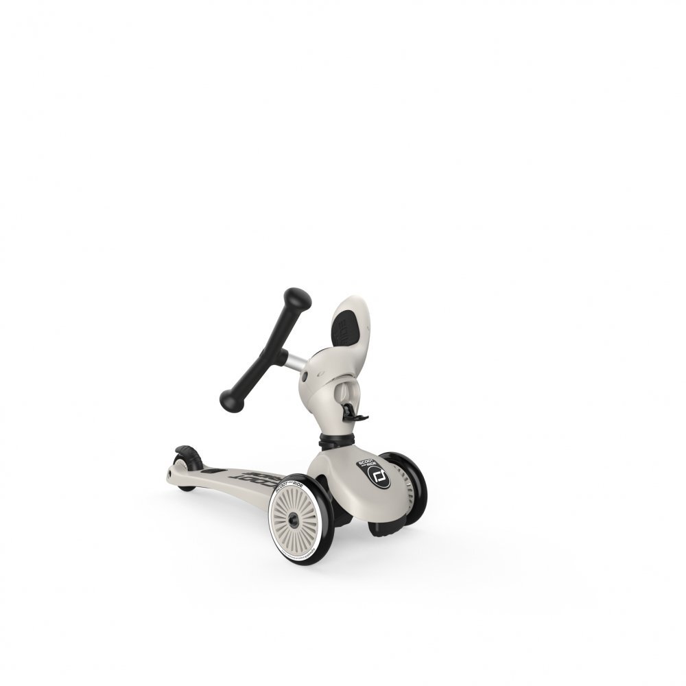 SCOOT AND RIDE Trotineta copii cu sezut transformabila 2 in 1 HighwayKick 1 Ash 1-5 ani pana la 50 kg Scoot Ride