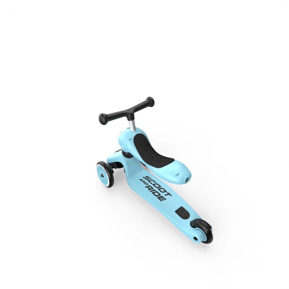 SCOOT AND RIDE Trotineta copii cu sezut transformabila 2 in 1 HighwayKick 1 Blueberry 1-5 ani pana la 50 kg Scoot Ride