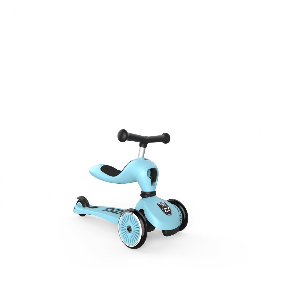 SCOOT AND RIDE Trotineta copii cu sezut transformabila 2 in 1 HighwayKick 1 Blueberry 1-5 ani pana la 50 kg Scoot Ride