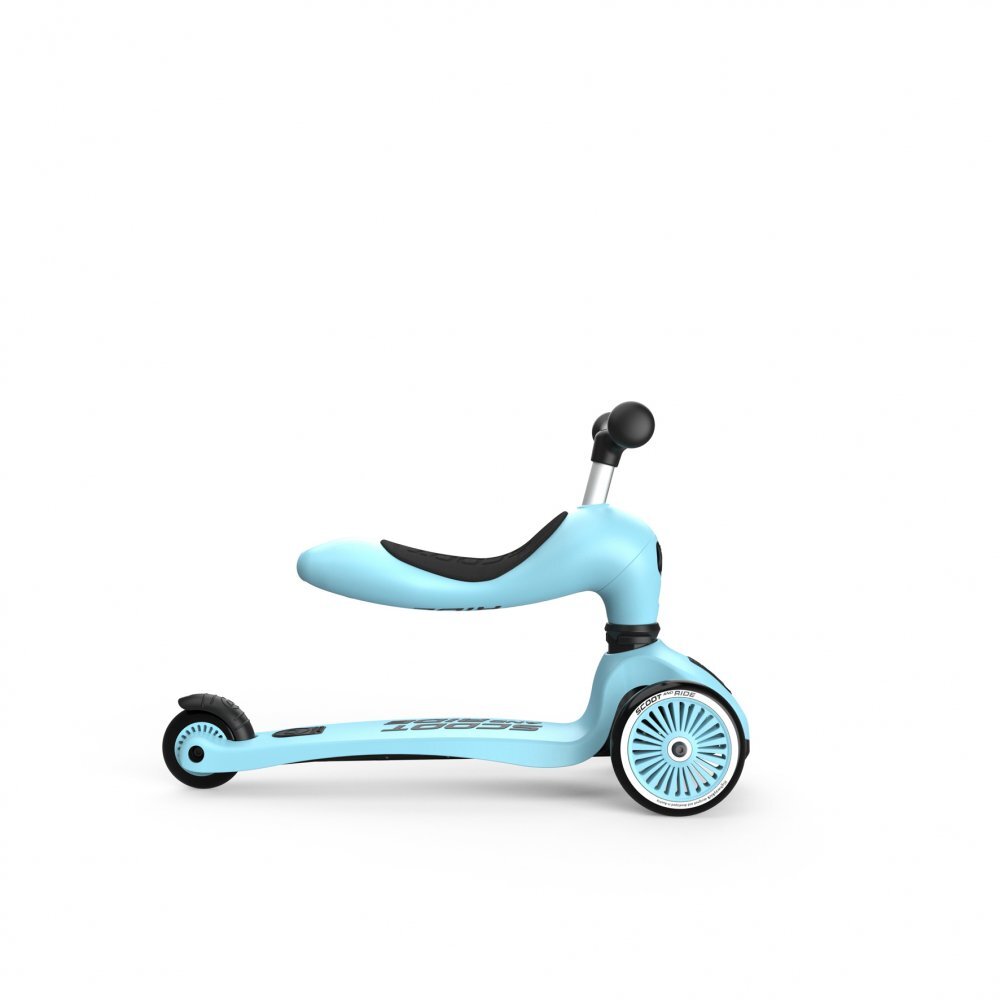 SCOOT AND RIDE Trotineta copii cu sezut transformabila 2 in 1 HighwayKick 1 Blueberry 1-5 ani pana la 50 kg Scoot Ride