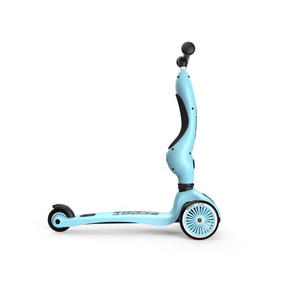SCOOT AND RIDE Trotineta copii cu sezut transformabila 2 in 1 HighwayKick 1 Blueberry 1-5 ani pana la 50 kg Scoot Ride