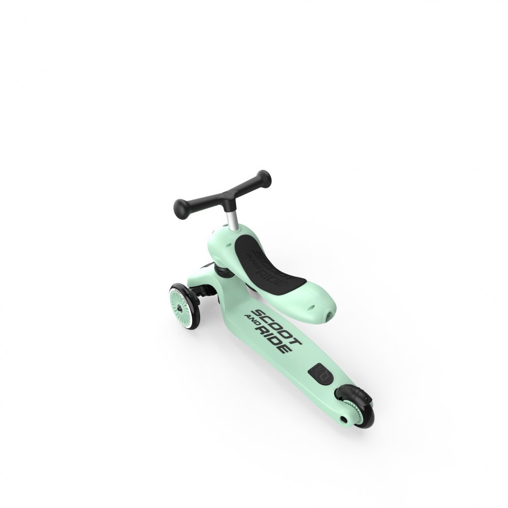 SCOOT AND RIDE Trotineta copii cu sezut transformabila 2 in 1 HighwayKick 1 Kiwi 1-5 ani pana la 50 kg Scoot Ride