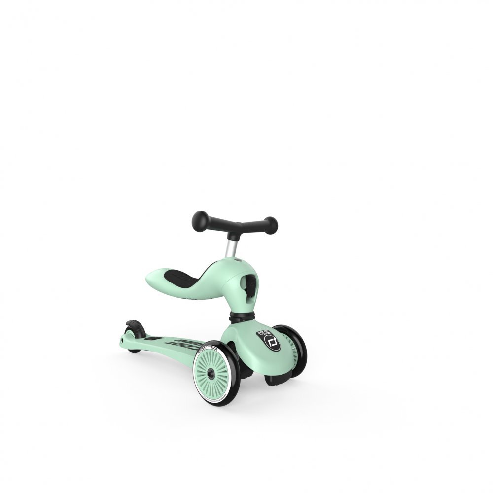 SCOOT AND RIDE Trotineta copii cu sezut transformabila 2 in 1 HighwayKick 1 Kiwi 1-5 ani pana la 50 kg Scoot Ride