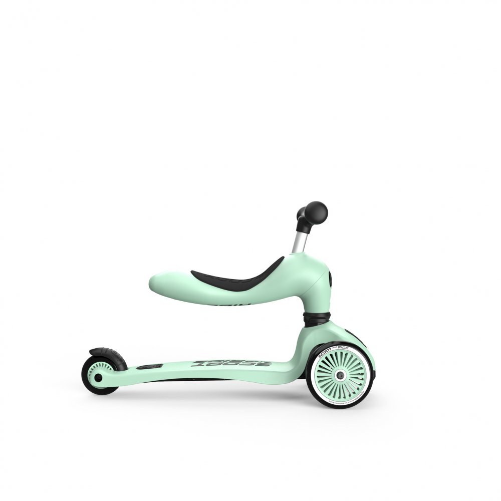 SCOOT AND RIDE Trotineta copii cu sezut transformabila 2 in 1 HighwayKick 1 Kiwi 1-5 ani pana la 50 kg Scoot Ride