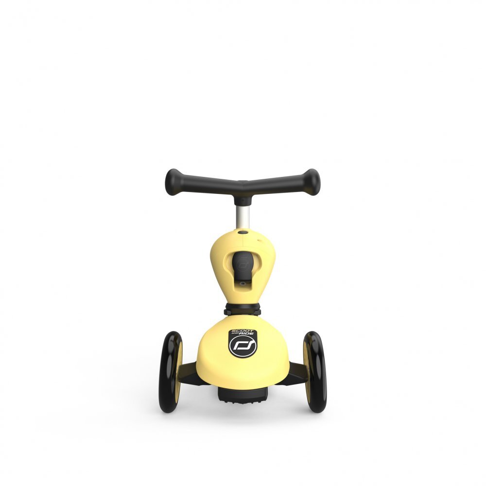 SCOOT AND RIDE Trotineta copii cu sezut transformabila 2 in 1 HighwayKick 1 Lemon 1-5 ani pana la 50 kg Scoot Ride