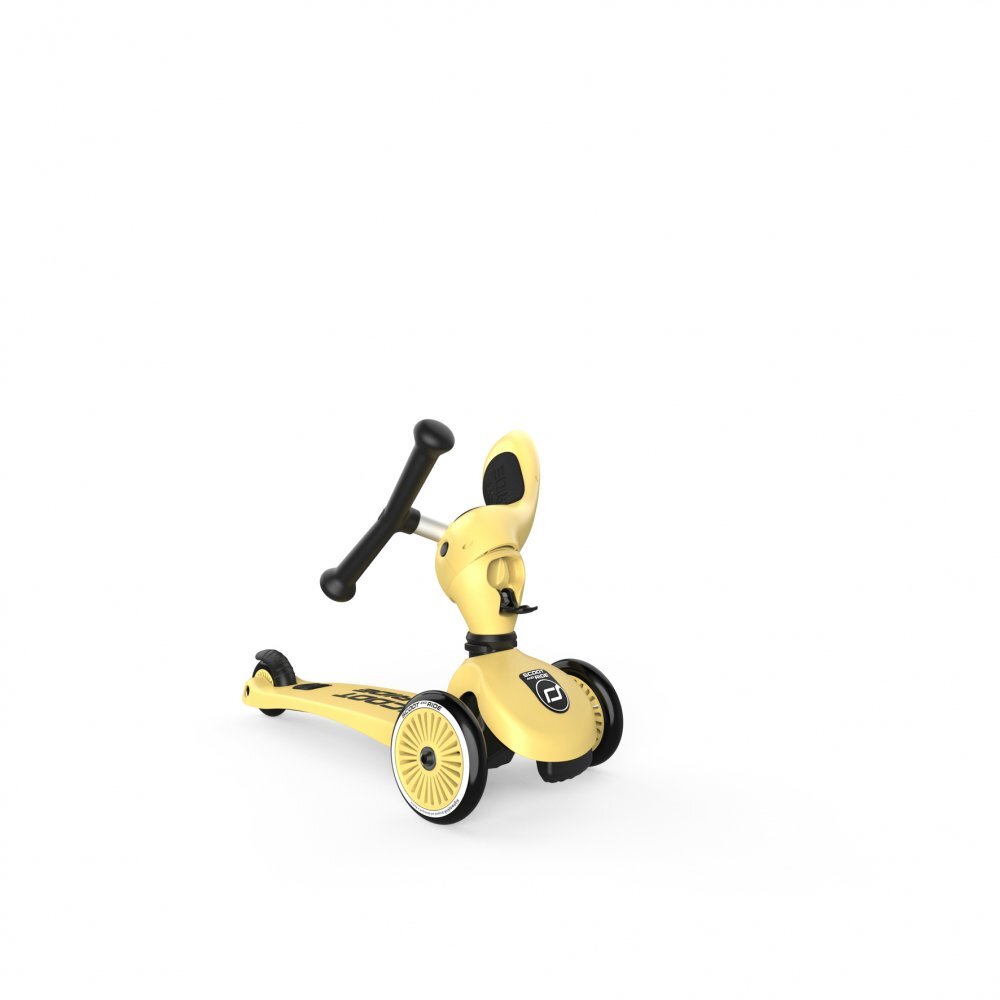 SCOOT AND RIDE Trotineta copii cu sezut transformabila 2 in 1 HighwayKick 1 Lemon 1-5 ani pana la 50 kg Scoot Ride