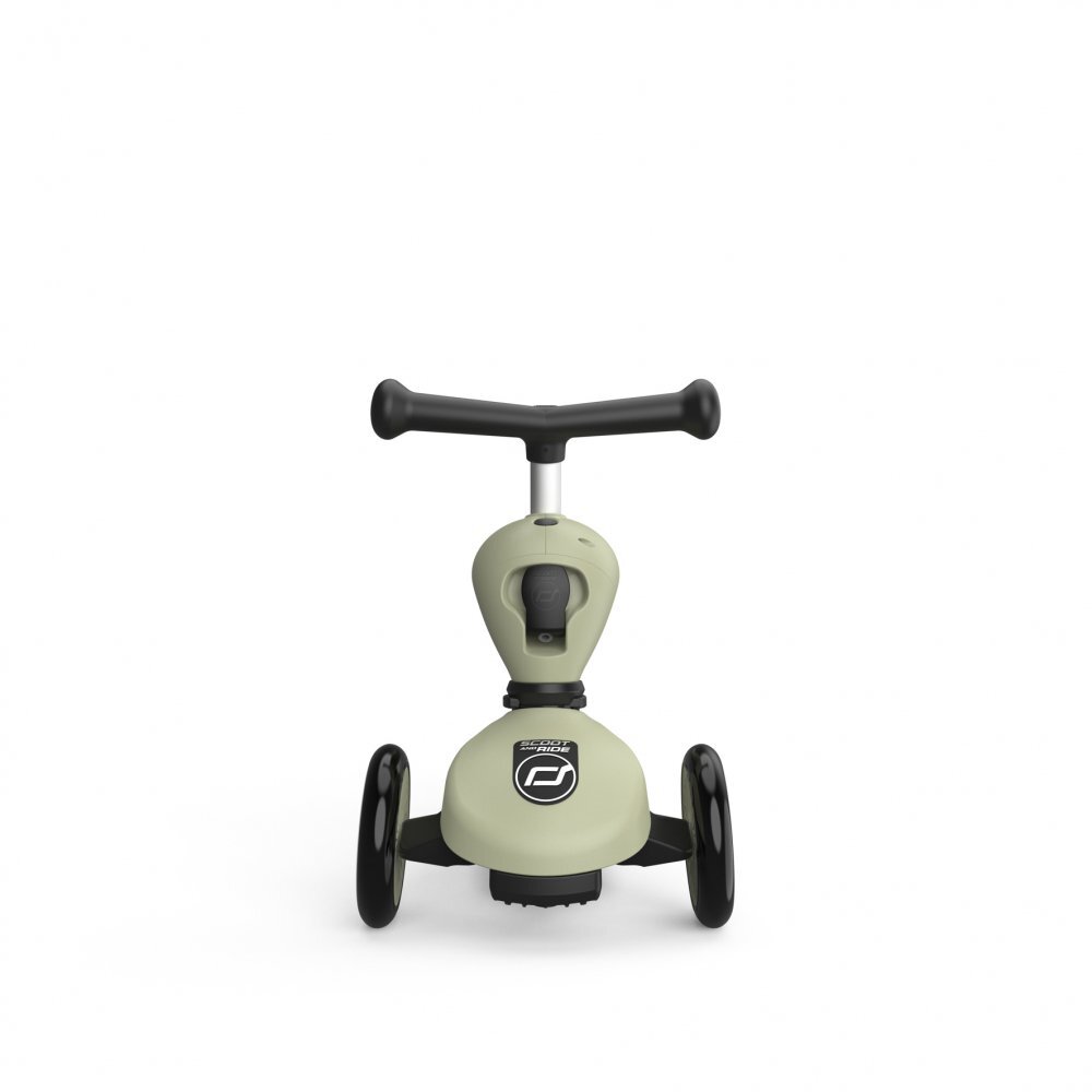 SCOOT AND RIDE Trotineta copii cu sezut transformabila 2 in 1 HighwayKick 1 Olive 1-5 ani pana la 50 kg Scoot Ride