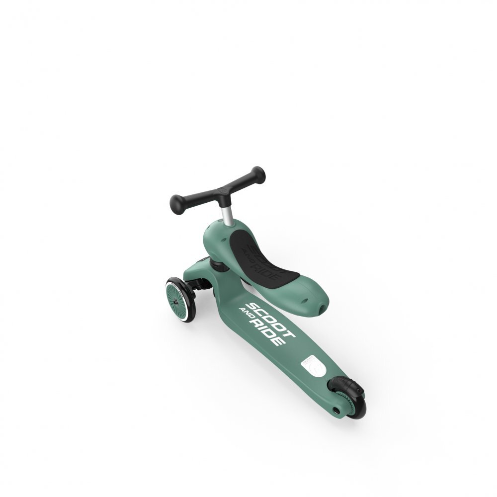 SCOOT AND RIDE Trotineta copii cu sezut transformabila 2in1 HighwayKick 1 Forest 1-5 ani pana la 50 kg Scoot Ride