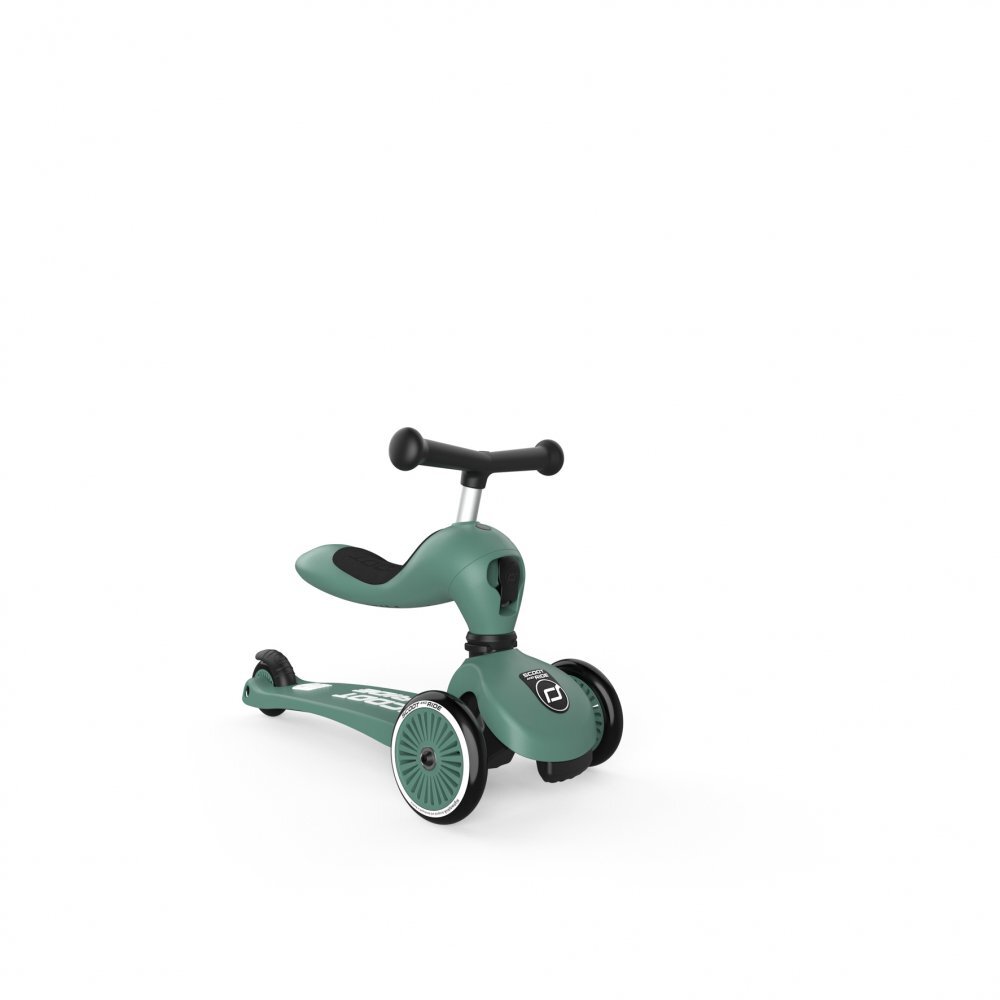 SCOOT AND RIDE Trotineta copii cu sezut transformabila 2in1 HighwayKick 1 Forest 1-5 ani pana la 50 kg Scoot Ride