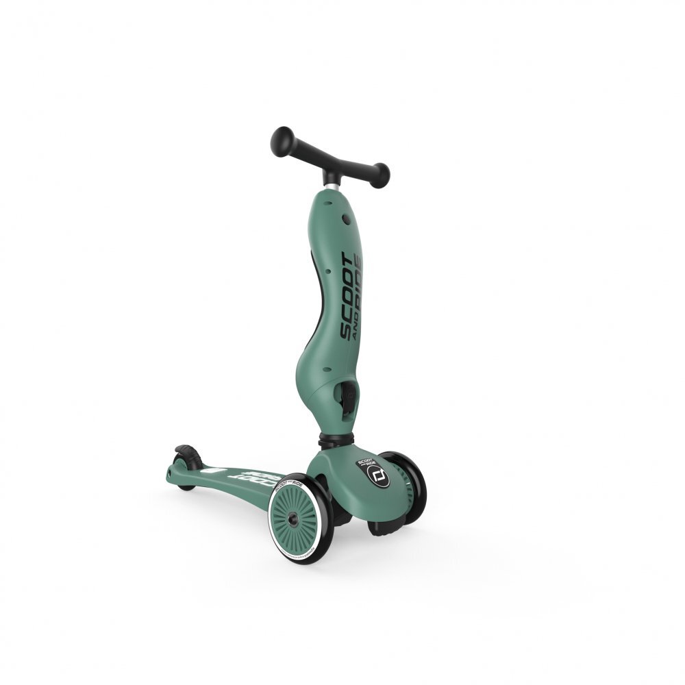 SCOOT AND RIDE Trotineta copii cu sezut transformabila 2in1 HighwayKick 1 Forest 1-5 ani pana la 50 kg Scoot Ride