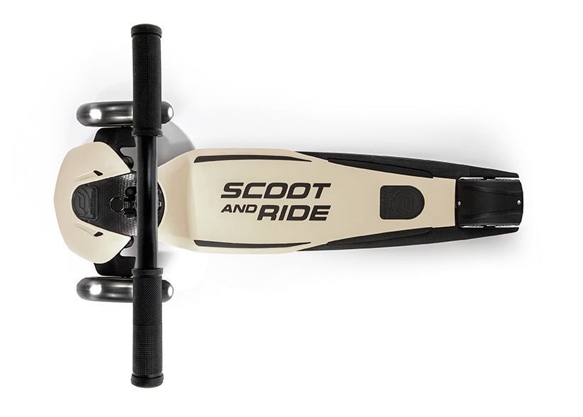 SCOOT AND RIDE Trotineta copii pliabila reglabila roti luminoase Highwaykick 5 Led Ash 5 ani + pana la 80 kg Scoot Ride