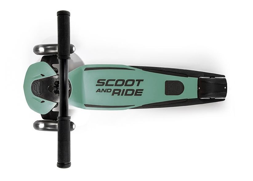 SCOOT AND RIDE Trotineta copii pliabila reglabila roti luminoase Highwaykick 5 Led Forest 5 ani + pana la 80 kg Scoot Ride