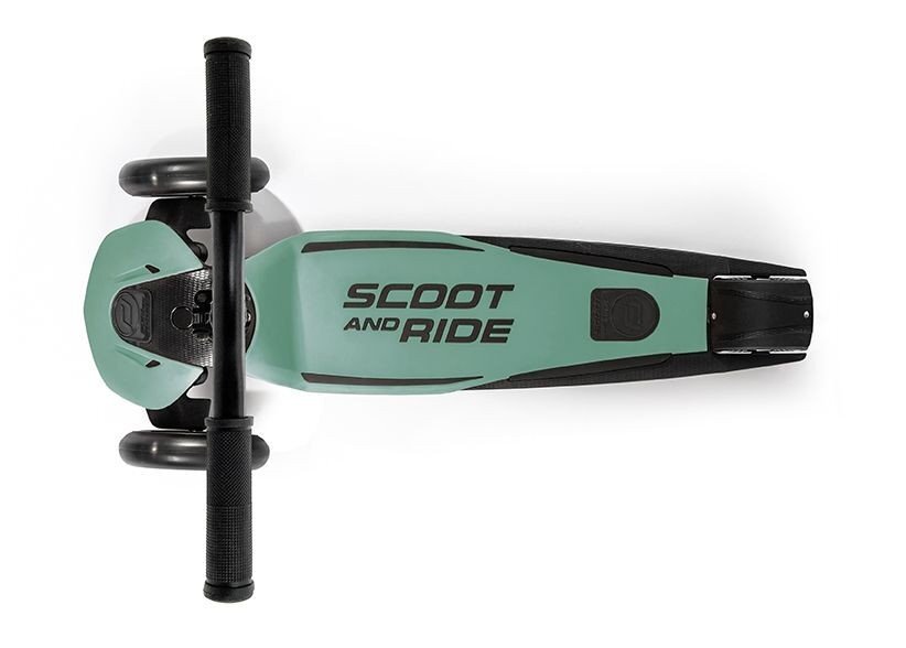 SCOOT AND RIDE Trotineta copii pliabila reglabila roti luminoase Highwaykick 5 Led Forest 5 ani + pana la 80 kg Scoot Ride