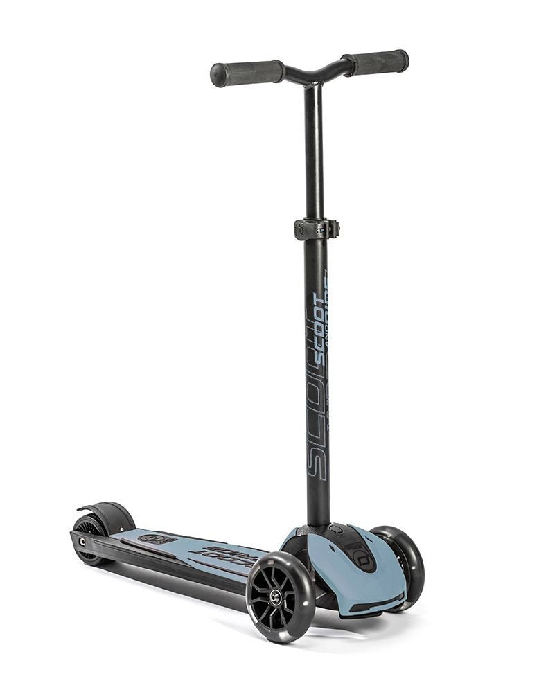 SCOOT AND RIDE Trotineta copii pliabila reglabila roti luminoase Highwaykick 5 Led Steel 5 ani + pana la 80 kg Scoot Ride