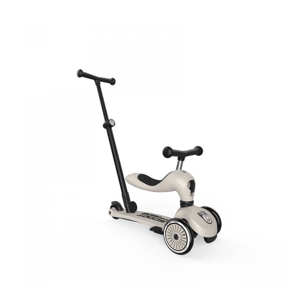 SCOOT AND RIDE Trotineta pentru copii 3 in 1 Premium Scoot Ride HighwayKick 1 Push and Go Miffy cu sezut si maner pentru parinte sistem anti-rasturnare 1-5 ani