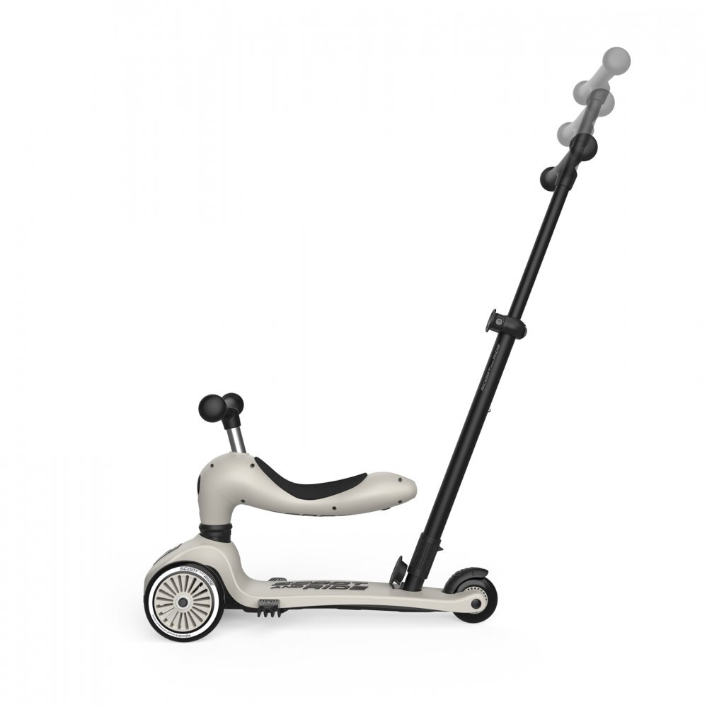 SCOOT AND RIDE Trotineta pentru copii 3 in 1 Premium Scoot Ride HighwayKick 1 Push and Go Miffy cu sezut si maner pentru parinte sistem anti-rasturnare 1-5 ani