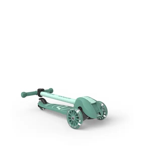 SCOOT AND RIDE Trotineta pentru copii Highwaykick 3S Led Forest pliabila reglabila roti led 3 ani+ greutate suportata 50 kg