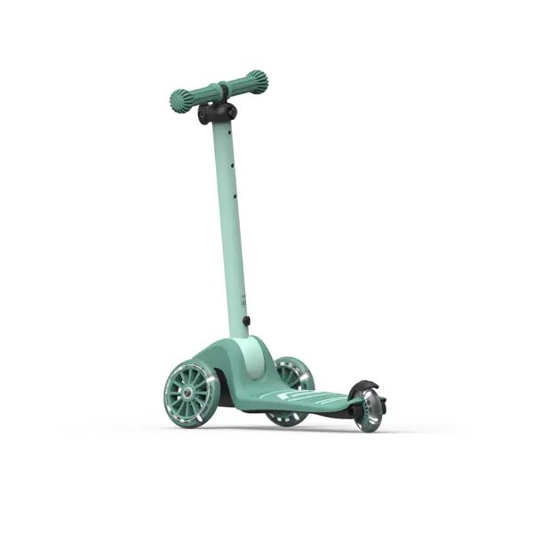 SCOOT AND RIDE Trotineta pentru copii Highwaykick 3S Led Forest pliabila reglabila roti led 3 ani+ greutate suportata 50 kg