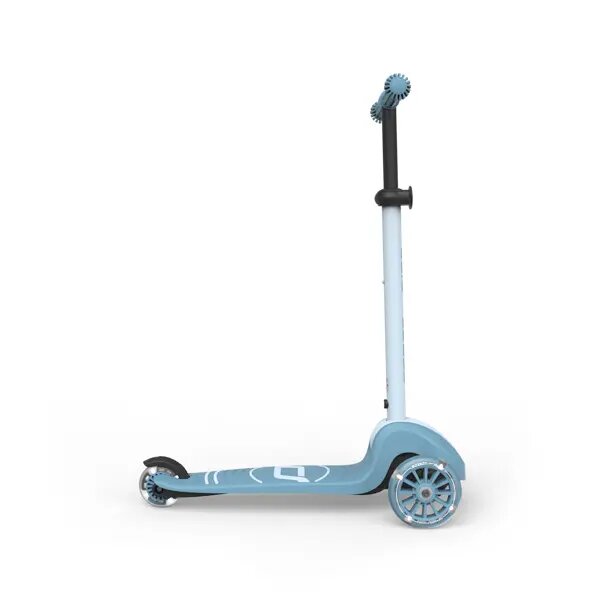 SCOOT AND RIDE Trotineta pentru copii Highwaykick 3S Led Steel pliabila reglabila roti led 3 ani+ greutate suportata 50 kg