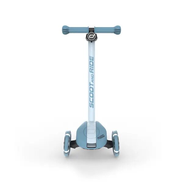 SCOOT AND RIDE Trotineta pentru copii Highwaykick 3S Led Steel pliabila reglabila roti led 3 ani+ greutate suportata 50 kg