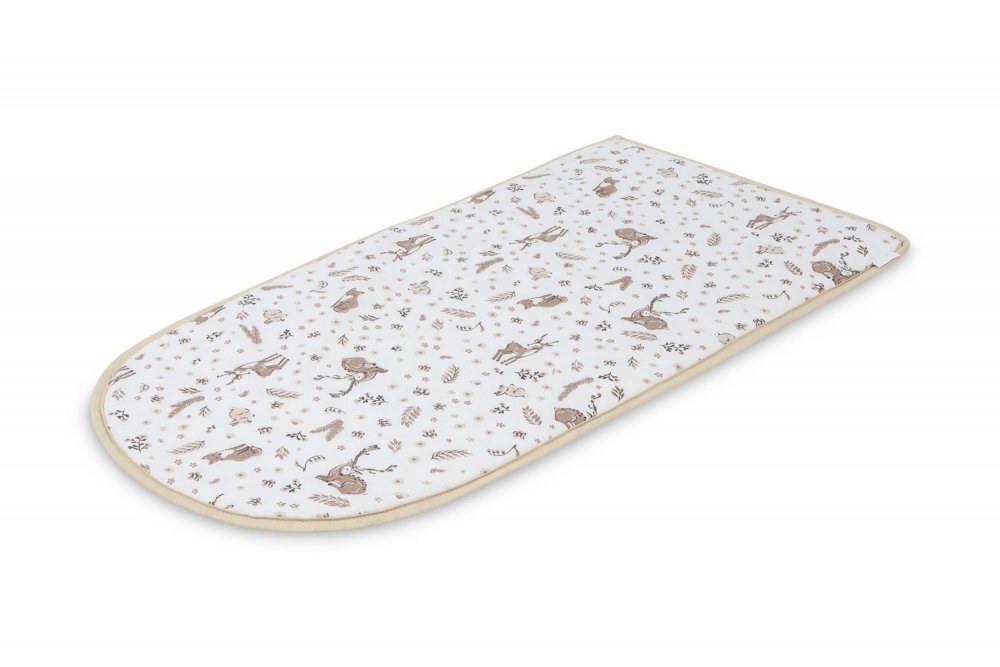 Sensillo Babynest pentru nou nascut Forest Beige 80x45 cm cu doua fetematerial din bumbac 100saltea moale detasabilareglare cu snur