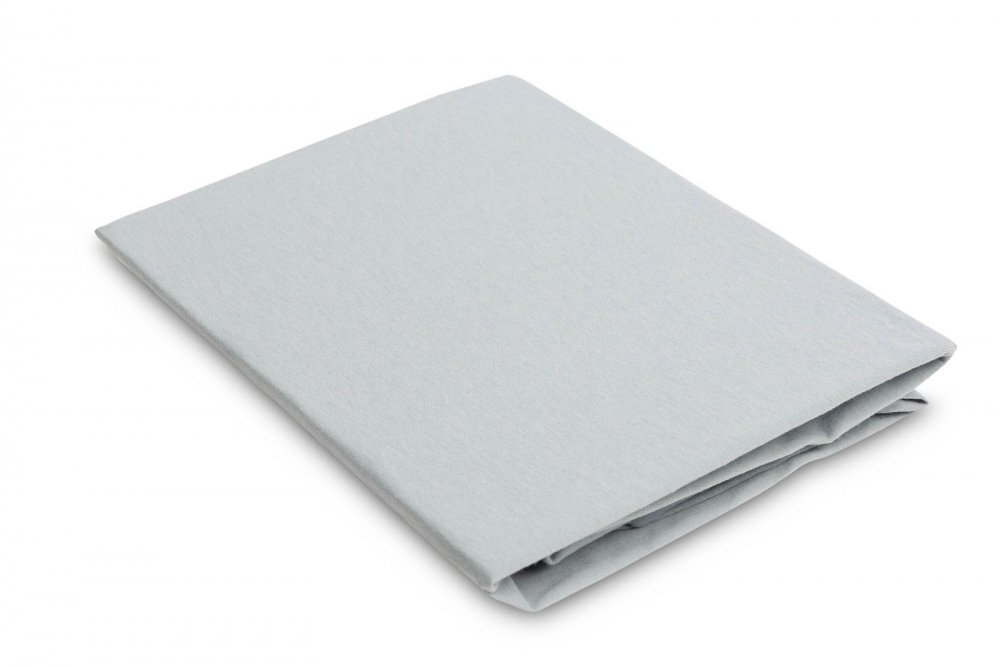Sensillo Cearceaf pentru saltea de patutlandou copii 90x40cmdin bumbac jersey cu elastic roata Gri
