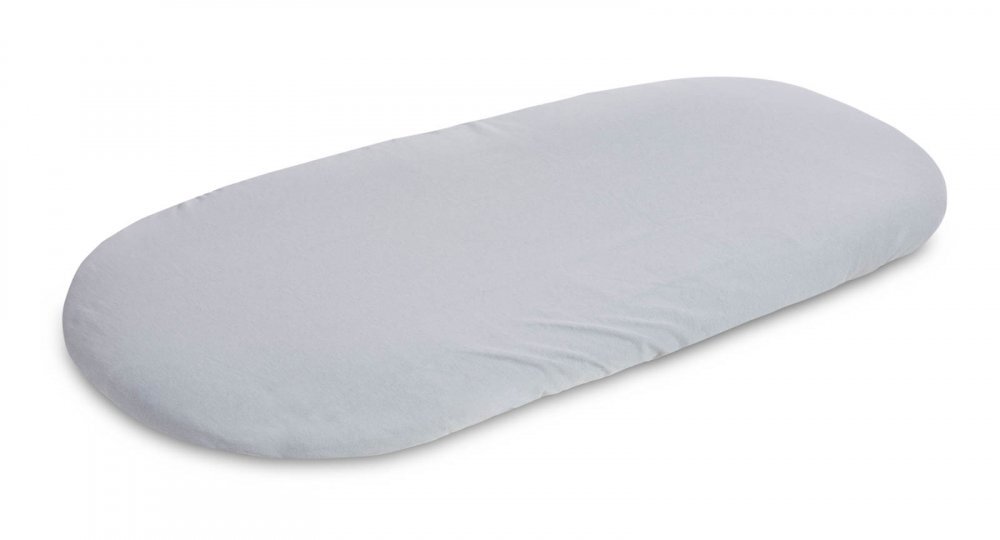 Sensillo Cearceaf pentru saltea de patutlandou copii 90x40cmdin bumbac jersey cu elastic roata Gri
