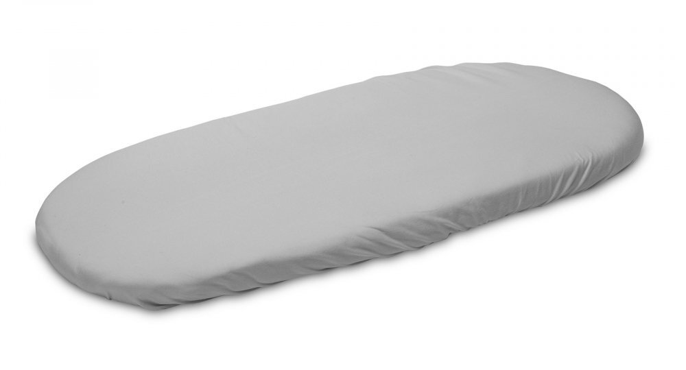 Sensillo Cearceaf pentru saltea landou copii Jersey Gri 75x35 cm din bumbac cu elastic roatalavabil 40grade