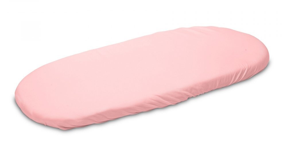 Sensillo Cearceaf pentru saltea landou copii Jersey Roz 75x35 cm din bumbac cu elastic roatalavabil 40grade