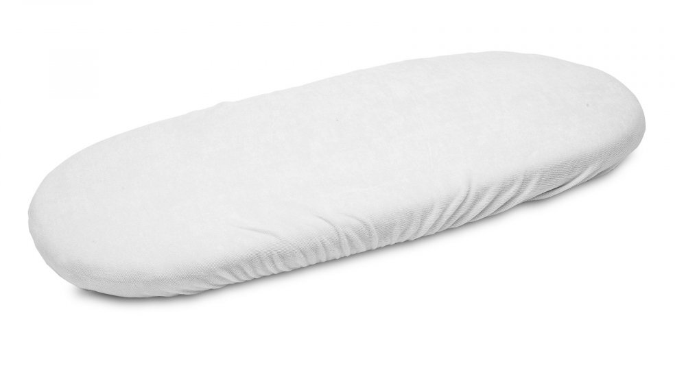 Sensillo Cearceaf pentru saltea landou copii Terry Alb 75x35 cm cu elastic roatalavabil 40gradematerial terry din bumbac